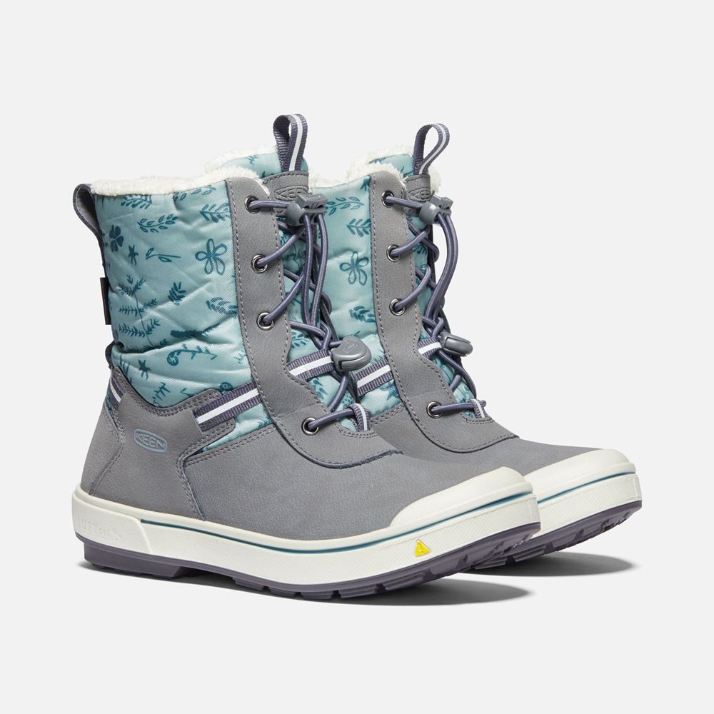 Keen Kar Botu Çocuk Gri/Mavi - Kelsa Waterproof - Türkiye SATI02896